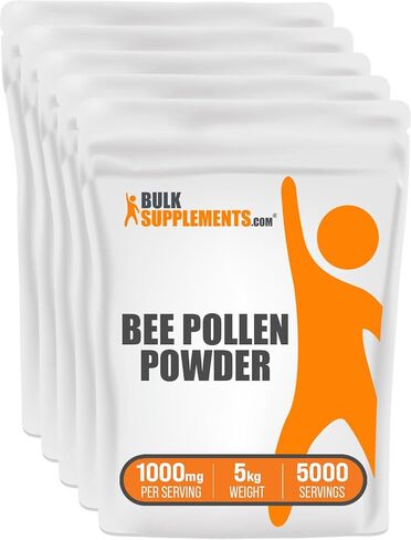 BulkSupplements.com مسحوق حبوب لقاح النحل - مكمل غذائي فائق، مكمل حبوب لقاح النحل - لدعم المناعة، طبيعي وخالي من الغلوتين، 1000 مجم لكل وجبة، 500 جم (1.1 رطل) (عبوة من قطعة واحدة) in Saudi Arabia