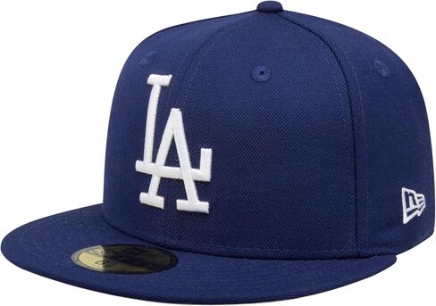 قبعة New Era MLB 59FIFTY Cooperstown Authentic Collection مناسبة للعب في الملعب (7 3/4، Los Angeles Dodgers Blue 1958 Cooperstown) in Saudi Arabia