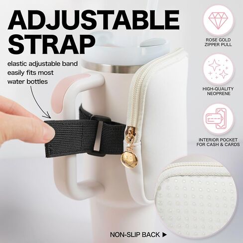 Phone Pocket Pouch For Stanley Quencher Carry-All Adventure 40oz & Stanley IceFlow 20oz & 30oz, Yeti Travel Mugs, Stanley Cup Accessories in Saudi Arabia