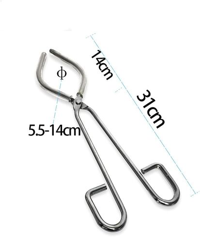 1PC Beaker Clip Steel Flask Beaker Clip Chemistry Clamp Laboratory Teaching Instrument Chemical Beaker Tongs Stainless Steel Lab Clip Tool in Saudi Arabia