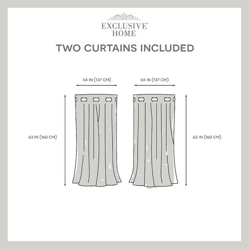 Exclusive Home Navaro Striped Sheer Grommet Top Curtain Panel Pair, 54"x63", White in Saudi Arabia