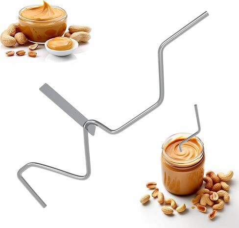 أداة تقليب زبدة الفول السوداني الجديدة من BUSOHA، خلاط زبدة الفول السوداني الطبيعي من الفولاذ المقاوم للصدأ، أداة تقليب زبدة الجوز لخلط مربى الزبدة المختلفة in Kuwait