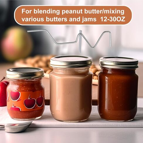 أداة تقليب زبدة الفول السوداني الجديدة من BUSOHA، خلاط زبدة الفول السوداني الطبيعي من الفولاذ المقاوم للصدأ، أداة تقليب زبدة الجوز لخلط مربى الزبدة المختلفة in Kuwait