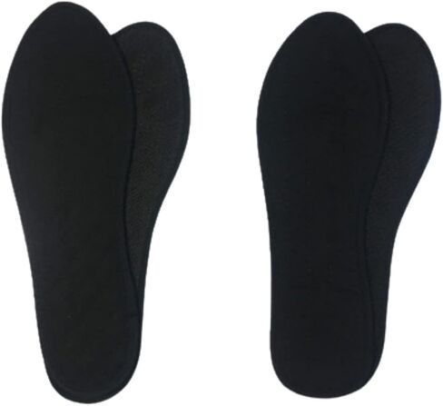 2 Pairs Black Thin Cinnamon Shoe Inserts for Stinky Feet- Insoles Foot Galadan Osimihome and Shoe Odor Inserts for Women and Men's Shoes for Sweaty Feet and Hyperhidrosis (Size 40) in Saudi Arabia