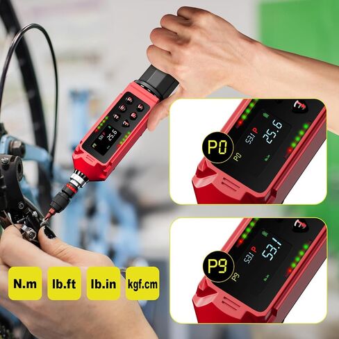 Digital Torque Screwdriver, 1.5-88.5in-lbs./0.15-10Nm, Electronic Adjustable Screwdriver Torque Wrench Set with ±1% Accuracy, Vibration, Buzzer, LED Notification for Gunsmithing, Scope Mounting in Saudi Arabia