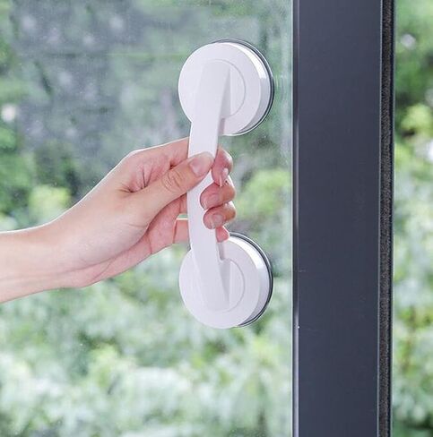 Large Sliding Glass Door Sticky Suction Cup Door Handle Seamless Sliding Door Suction Cup Travel Door Handle Set (White) in Saudi Arabia