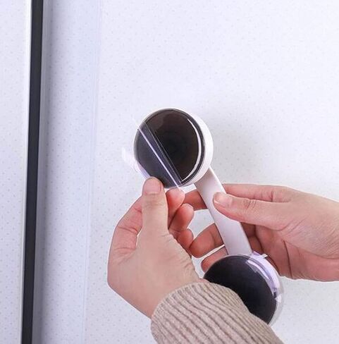 Large Sliding Glass Door Sticky Suction Cup Door Handle Seamless Sliding Door Suction Cup Travel Door Handle Set (White) in Saudi Arabia