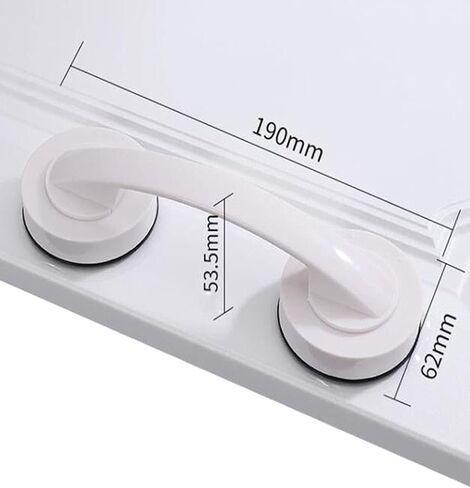 Large Sliding Glass Door Sticky Suction Cup Door Handle Seamless Sliding Door Suction Cup Travel Door Handle Set (White) in Saudi Arabia