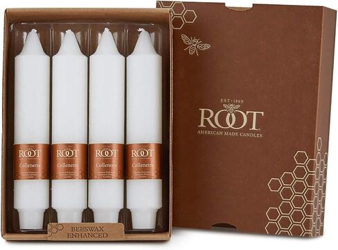 59517 Unscented Timberline Collenette 5-Inch Dinner Candles, 8-Count, Ivory in Saudi Arabia