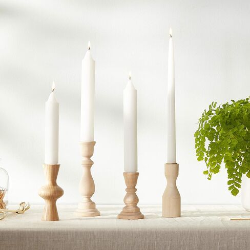 59517 Unscented Timberline Collenette 5-Inch Dinner Candles, 8-Count, Ivory in Saudi Arabia