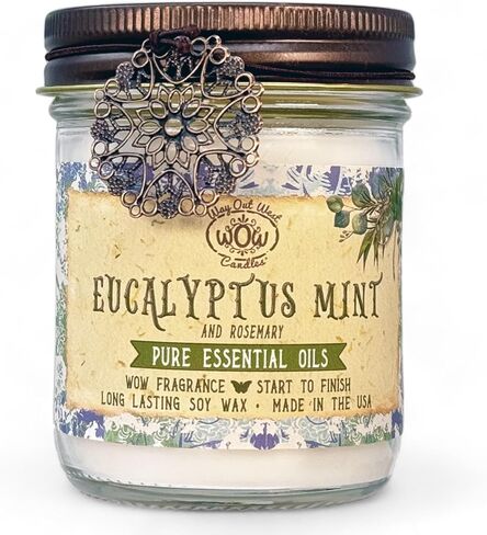 شمعة معطرة للمنزل من Way Out West Candles - عطر منزلي طويل الأمد أو زيوت عطرية - شموع صغيرة هدايا للنساء - 12 أونصة شموع صويا الصنوبر الطبيعية من بينيون - صنع في الولايات المتحدة الأمريكية in Saudi Arabia