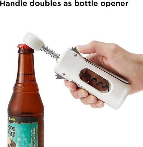 فتاحة زجاجات وفتاحة زجاجات على شكل جناح النبيذ الفاخر من أرنب، لؤلؤة 2.36 × 1.97 × 7.68 بوصة in Kuwait