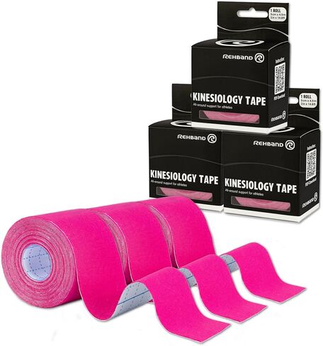 Rehband Kinesiology Tape for self-application, physio sports tape for supporting joints & muscles, waterproof, skin-friendly, elastic in Saudi Arabia