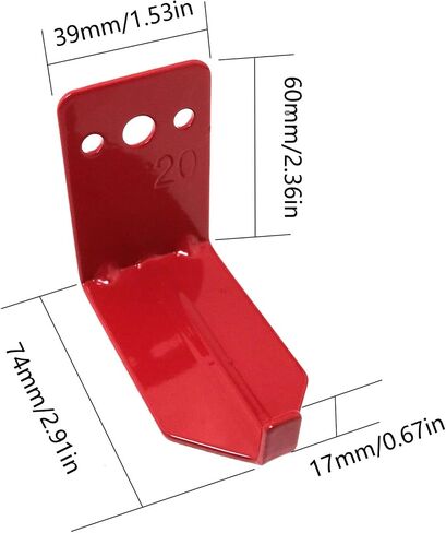 2pcs Fire Extinguisher Bracket up to 20 lbs Extinguishers, Red Fire Extinguisher Mount Wall Hook in Saudi Arabia