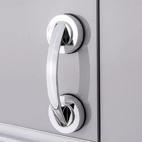 Large Sliding Glass Door Sticky Suction Cup Door Handle Seamless Sliding Door Suction Cup Travel Door Handle Set (White) in Saudi Arabia