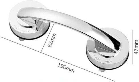 Large Sliding Glass Door Sticky Suction Cup Door Handle Seamless Sliding Door Suction Cup Travel Door Handle Set (White) in Saudi Arabia