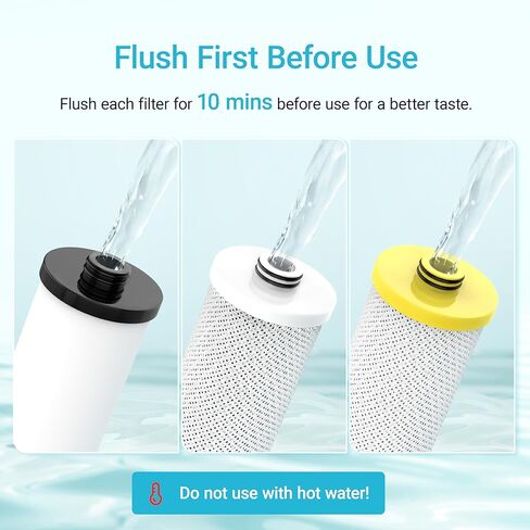 بديل AQUA CREST لفلتر مياه Aquasana® AQ-5300+R تحت الحوض، عمر فلتر 800 جالون، متوافق مع AQ-5300+.55، AQ-5300+.56، وAQ-5300+.62، 3 قطع in Kuwait