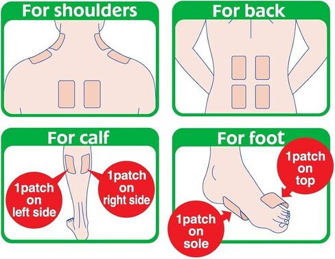 رقعة تخفيف الألم من سالونباس، 20 قطعة، لتخفيف آلام الظهر والرقبة والكتف والركبة وألم العضلات، لمدة 8 ساعات in Kuwait