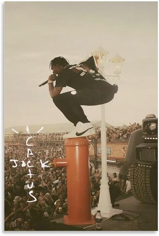 BAMKUCY Travis Scott Poster Vintage Music Style 12x18inch(30x45cm) in Saudi Arabia