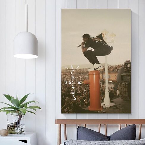 BAMKUCY Travis Scott Poster Vintage Music Style 12x18inch(30x45cm) in Saudi Arabia