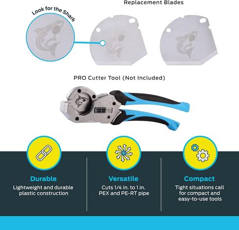 قاطع أنابيب SharkBite Pro PEX مع شفرة قابلة للاستبدال، PEX، PE-RT، HDPE، أنابيب البولي إيثيلين، 25880 in Saudi Arabia