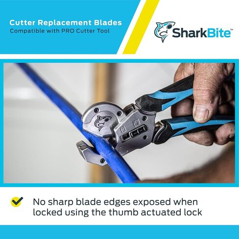 قاطع أنابيب SharkBite Pro PEX مع شفرة قابلة للاستبدال، PEX، PE-RT، HDPE، أنابيب البولي إيثيلين، 25880 in Saudi Arabia