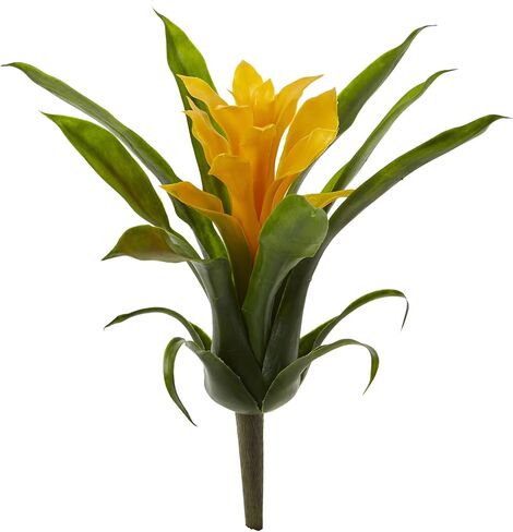 Nearly Natural 10" Bromeliad Artificial Flower Stem, Set of 6, Red, 6 Piece in Saudi Arabia