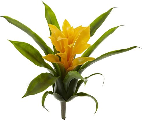 Nearly Natural 10" Bromeliad Artificial Flower Stem, Set of 6, Red, 6 Piece in Saudi Arabia