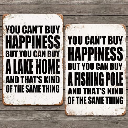 Fishing Signs Fishing Gear and Equipment Fishing Accessories - Education is important But Fishing is Importanter - Fishing Gifts for Men 12x8 Inches Cabin Decor Man Cave Decor Ice Fishing Tin Sign in Kuwait
