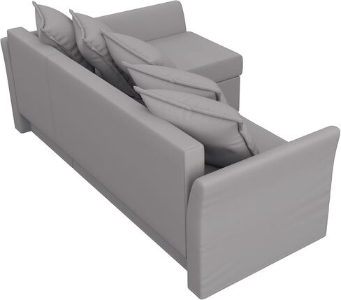 Heavy Cotton Holmsund Sleeper Sectional Sofa Replacement Cover Made Compatible for IKEA Holmsund Sofa Bed Corner Couch Slipcover Only! (Polyester Flax Beige) in Saudi Arabia