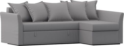 Heavy Cotton Holmsund Sleeper Sectional Sofa Replacement Cover Made Compatible for IKEA Holmsund Sofa Bed Corner Couch Slipcover Only! (Polyester Flax Beige) in Saudi Arabia