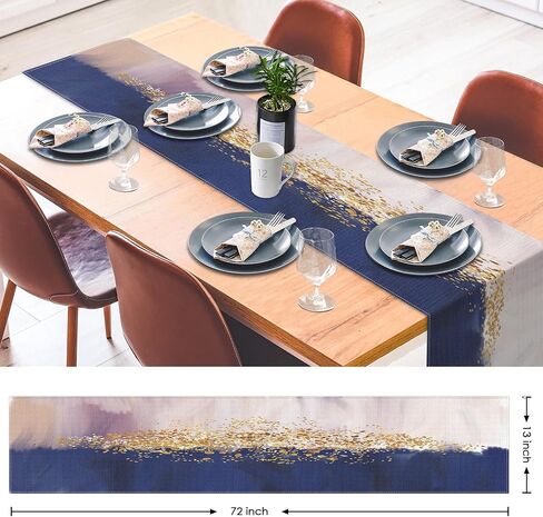 Emvency Spring Floral Table Runner, Seasonal Summer Wild Flower Table Runners for Kitchen Coffee Table Family Dinners Holiday Parties Wedding Events Decor(13x72 inch) in Saudi Arabia