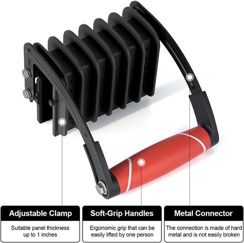 Plywood and Panel Carrier, Drywall Carrying and Plywood Lifting Tool for Woodworking, Single Hand Clamp Lifter and Wall Board Handle Gripper for Drywall, Sheet Metal,etc in Kuwait