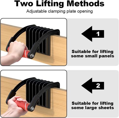 Plywood and Panel Carrier, Drywall Carrying and Plywood Lifting Tool for Woodworking, Single Hand Clamp Lifter and Wall Board Handle Gripper for Drywall, Sheet Metal,etc in Kuwait