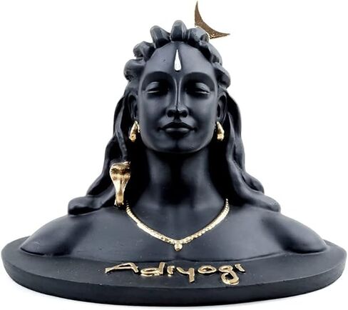 Alevan Art Adiyogi Shiva Statue for Car Dashboard, Pooja & Gift, Mahadev Murti Idol, Shankara for Home & Office Decor (Small) in Saudi Arabia