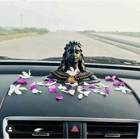 Alevan Art Adiyogi Shiva Statue for Car Dashboard, Pooja & Gift, Mahadev Murti Idol, Shankara for Home & Office Decor (Small) in Saudi Arabia