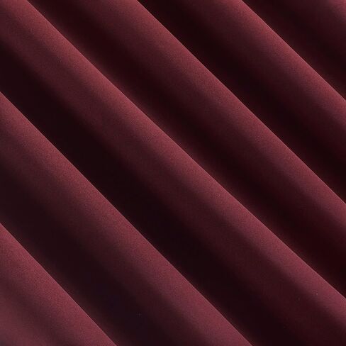 Sun Zero Oslo Theater Grade Extreme Total Blackout Rod Pocket Curtain Panel, 52" x 84", Wine Red in Saudi Arabia