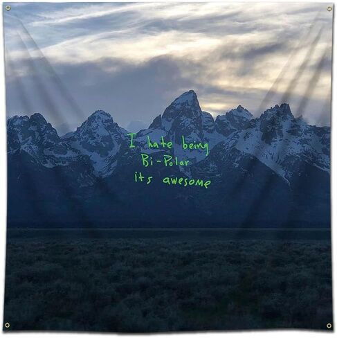 علم MOOR Kanyes نسيج West ye راية (3x3أقدام، 150 بولي، طباعة عالية الدقة) لافتة ديكور المرآب كهف الرجل in Kuwait