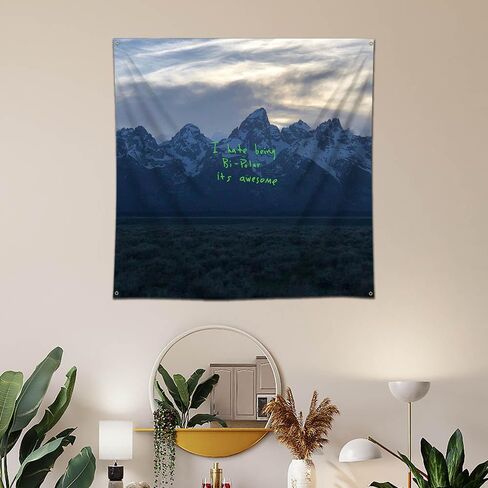 علم MOOR Kanyes نسيج West ye راية (3x3أقدام، 150 بولي، طباعة عالية الدقة) لافتة ديكور المرآب كهف الرجل in Kuwait