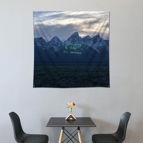 علم MOOR Kanyes نسيج West ye راية (3x3أقدام، 150 بولي، طباعة عالية الدقة) لافتة ديكور المرآب كهف الرجل in Kuwait