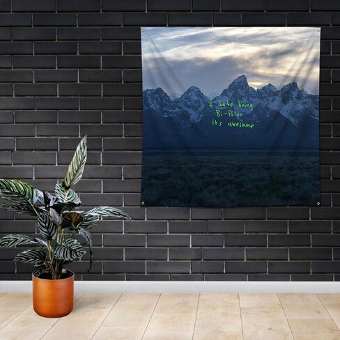 علم MOOR Kanyes نسيج West ye راية (3x3أقدام، 150 بولي، طباعة عالية الدقة) لافتة ديكور المرآب كهف الرجل in Kuwait