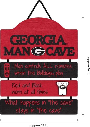 foco NCAA Team Logo Mancave Man Cave Hanging Wall Sign in Saudi Arabia