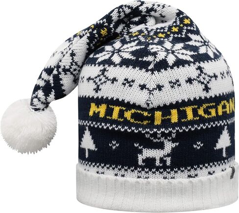 Top of the World NCAA Festive Ugly Christmas Santa Hat Beanie-Michigan Wolverines-One Size Fits Most in Saudi Arabia