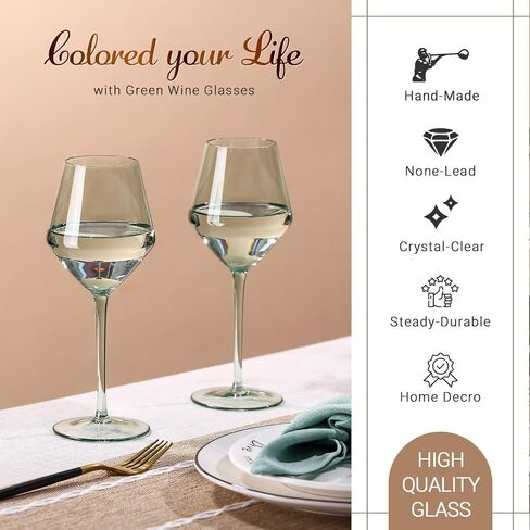 Brown Wine Glasses Set 6-16oz Long Stem-African American Wine Glasses - Hand Blown Amber Stemware for Wedding,Birthday Party in Saudi Arabia