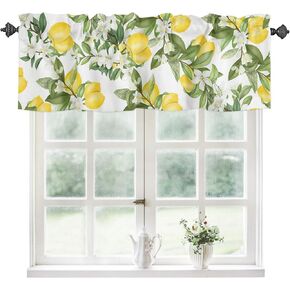 Gnome Valance for Window - Merry Christmas Window Toppers Curtain Valance Rod Pocket Xmas Gifts Winter Snowflakes Elf Window Treatment for Living Room/ Bedroom/ Farmhouse, 52" W x 18" L, 1 Panel