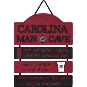 foco NCAA Team Logo Mancave Man Cave Hanging Wall Sign
