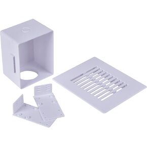 Oatey 39260 Wall Box with Plastic Louvered Faceplate Air Admittance Valve, White
