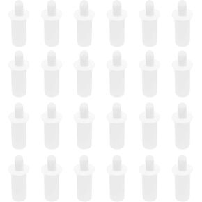eMagTech 50pcs Shutter Louver Repair Pins Blind Repair Pins 20.5mm x 6mm Plastic Spring Repair Pins Movable Blade Repair Parts for Home Shop Office White