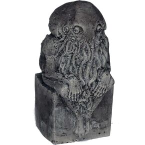 Cthulhu Stone Idol | Lovecraft Concrete Statue | Mythos Occult Prop (Idol)