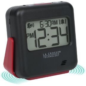 La Crosse Technology 617-43937-INT Buzz Digital Alarm Clock with Vibration and Loud Sound